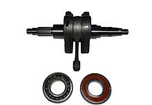 Коленвал СВ250 см3 Zongshen ZS 177MM-2 (+ 2 подшипника) (1320B-MZ30-0001)