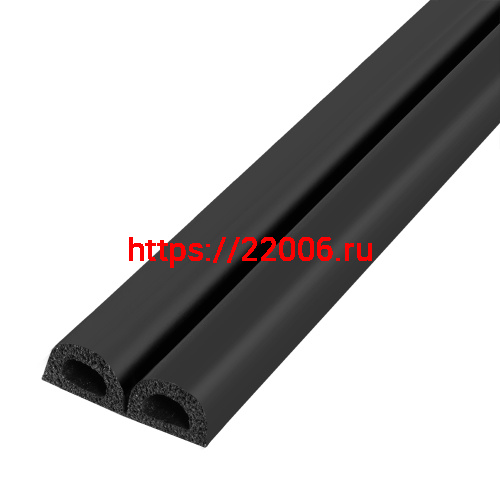 Уплотнитель Fuaro (Фуаро) без клеевой основы WADH/D-9x7,5mm, BLACK черный 100 m Уплотнитель Fuaro (Фуаро) без клеевой основы WADH/D-9x7,5mm, BLACK черный 100 m