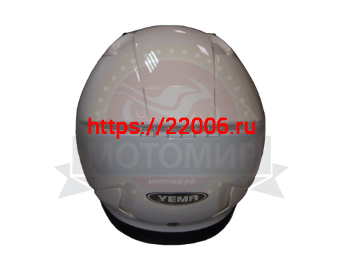 Шлем открытый YM-637 "YAMAPA", белый, размер S (с антикрылом) NEW фото 3