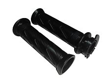 Ручка руля правая (газа) DESTRA 250 в сборе (с резинкой) + ручка левая (резинка)