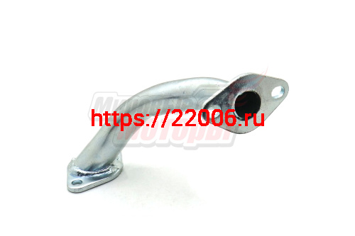 Патрубок карбюратора Delta, Zodiak, ОВ-70 (впуск.коллектор) длинный, сталь (d19мм) ХРОМ