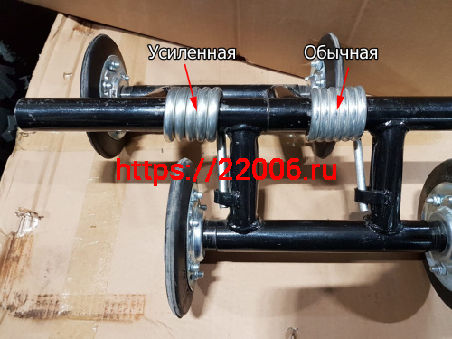 Пружина Буран катков короткая УСИЛЕННАЯ(на 1 гус. 6 шт.)(правая 110200148)  5 вит. ф8мм пр-во РОССИЯ фото 3