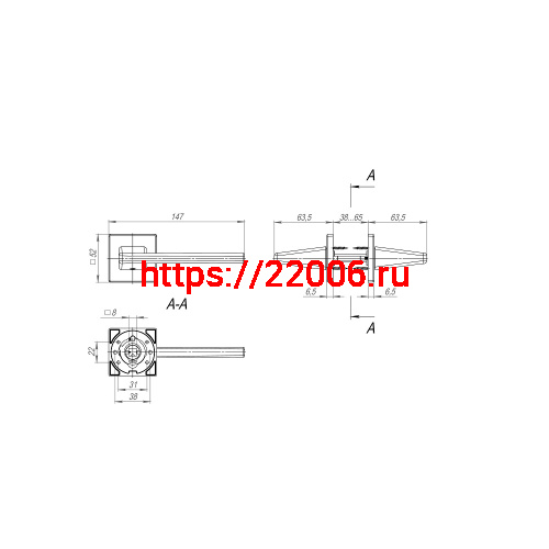 Ручка Fuaro (Фуаро) раздельная K.SL52.PRIME (PRIME SL) SSC-16 сатинированный хром фото 2 Ручка Fuaro (Фуаро) раздельная K.SL52.PRIME (PRIME SL) SSC-16 сатинированный хром фото 2
