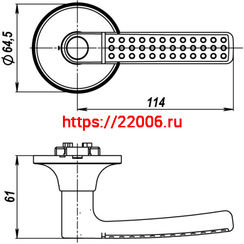 Ручка Punto (Пунто) защелка DK626 AC-ET (6026 AC-E) (кл./фик.) медь фото 3 Ручка Punto (Пунто) защелка DK626 AC-ET (6026 AC-E) (кл./фик.) медь фото 3