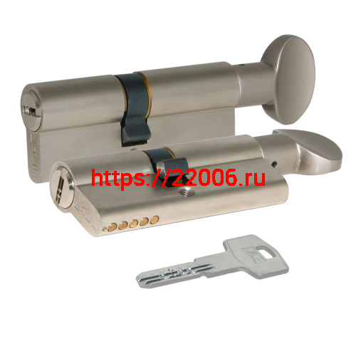 Цилиндровый механизм Kale kilit (Кале килит) с вертушкой 164 BM/68 (26+10+32) mm никель 5 кл.