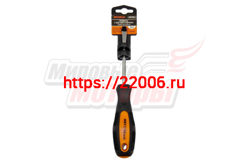 Отвертка шлицевая 100*6,0мм с кругл.стержнем (АвтоДело 30760-AD)