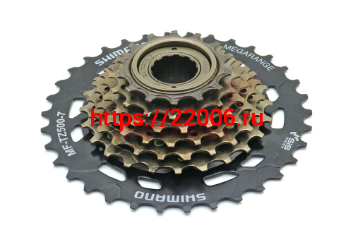 Блок спортивный 7 звезд (Трещотка 14-34 зуб.) Shimano Tourney TZ500