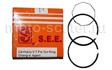 Кольца поршневые SEE 152QMI 125cc d-52.4 std стандартные