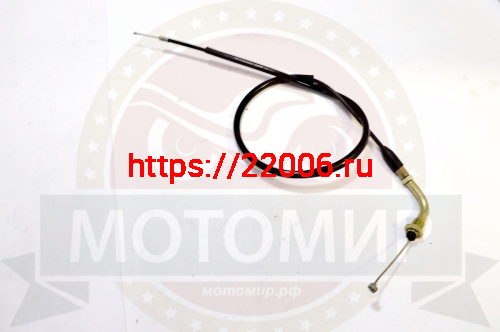 Трос газа L-850мм, ход-100мм, М10 загнутый SIGMA SPORT/SIGMA, Шторм, COLT (НАБОР)