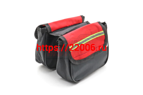 Сумка Вело на раму двойная (перекидная) Сумка Вело на раму двойная (перекидная)