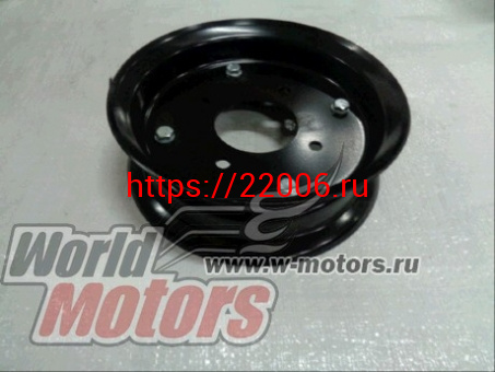 Диск колеса 4,00-8 (2 полуобода) 4отверстия, толщ. 2мм (МБ, телега) Диск колеса 4,00-8 (2 полуобода) 4отверстия, толщ. 2мм (МБ, телега)