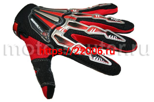 Перчатки Scoyco A008 (L) красные Перчатки Scoyco A008 (L) красные